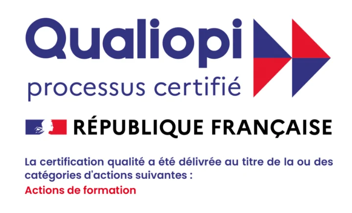 Logo Qualiopi – certification qualité délivrée au titre de la catégorie d’action : actions de formation